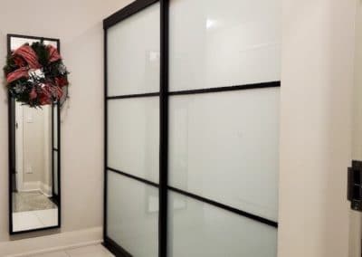 Frosted triplex glass sliding doors with structure 5.07.38 PM