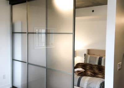 frosted glass sliding doors