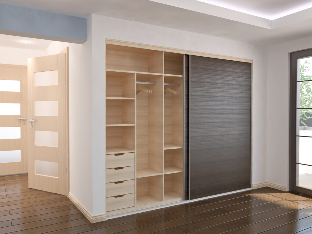 How to install baseboards around sliding closet doors